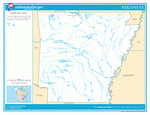 Карта рек и озер Арканзаса