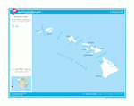 Карта рек и озер Гавай
