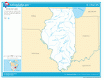 Карта рек и озер Иллинойса