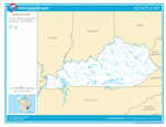 Карта рек и озер Кентукки
