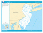 Карта рек и озер Нью-Джерси