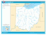 Карта рек и озер Огайо