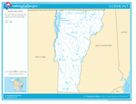 Карта рек и озер Вермонта