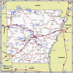 Карта Арканзаса