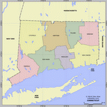 Карта деления Коннектикута