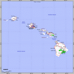 Карта Гавай