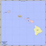 Карта деления Гавай