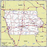Карта Айовы