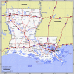 Карта Луизианы
