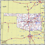 Карта Оклахомы