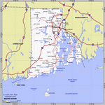 Карта Род Айленда