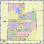 Карта деления Юты
